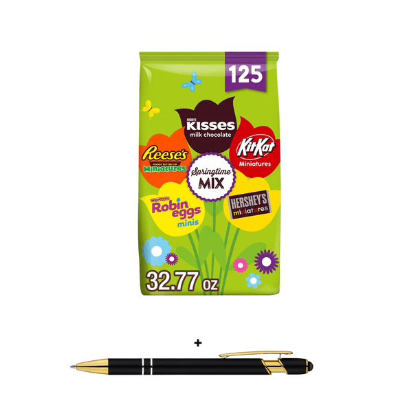 Easter Springtime Mix Chocolate Candy, Variety Pack, 125 pcs