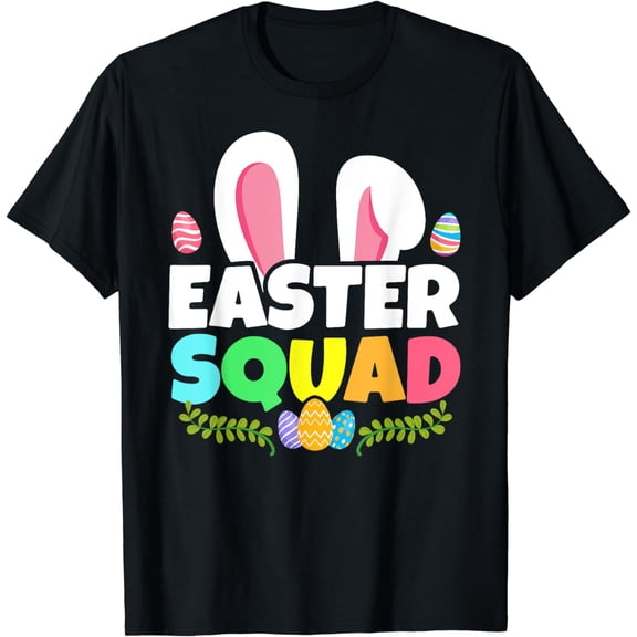 Easter Squad Family Matching Bunny Ears Egg Hunting T-Shirt