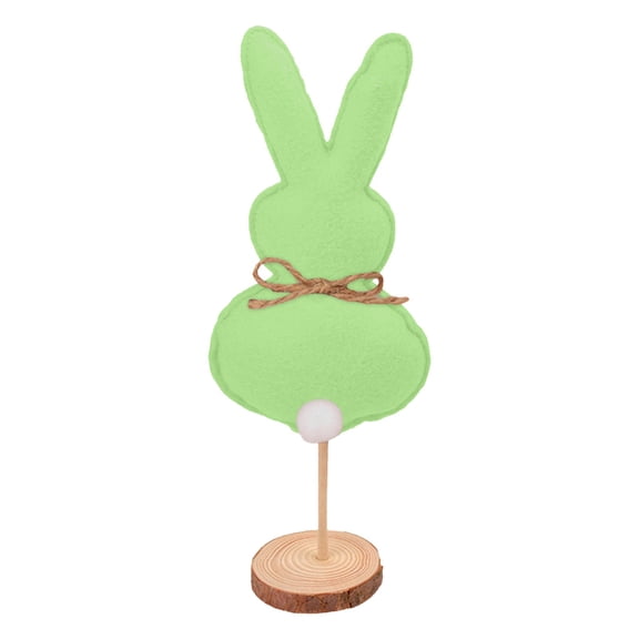 Easter Standing Table Decor Wooden Bunny Egg Rabbit Tabletop Decoration Easter Tall Tiered Tray Decor Block Sign Classic Rustic Table Centerpiece for Home Party Supplies