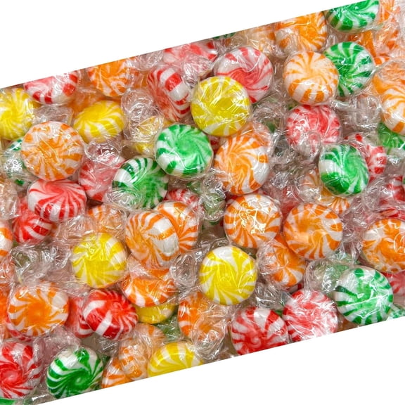 Pinwheel Starlights Hard Candy | 1 Pound Bag - Approx. 75 Count | Assorted Fruit Flavors