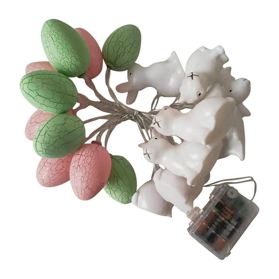 Easter String Lights, Easter Lights with 8 Flashing Modes and Remote Pastel Egg String Lights Decorations, Battery Operated Easter Eggs Lights for Easter Outdoor Indoor Decor(9.84 ft with 20 LED)