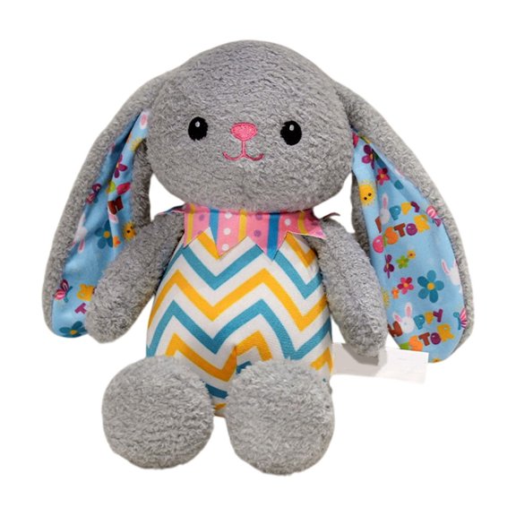 Easter Striped Rabbits Plush Toy, Girl Sleeping in Bed Pillow Cloth Doll, Holiday Gift Sofa Backrest and Cuddle Companion