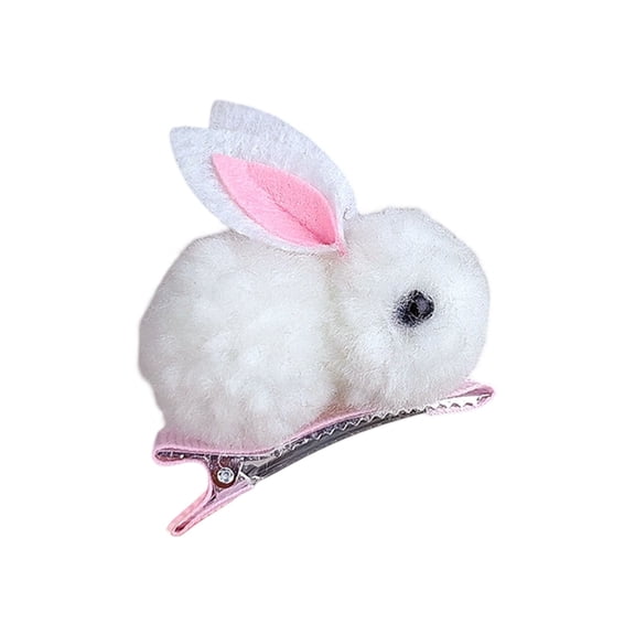 Easter Stuffed Bunny Hair Clips, Cute Barrettes for Kids Teens Women, Non-Slip Hair Accessories