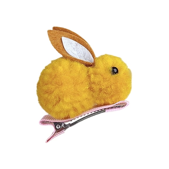 Easter Stuffed Bunny Hair Clips, Cute Barrettes for Kids Teens Women, Non-Slip Hair Accessories
