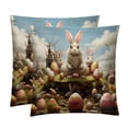 thumbnail image 1 of Easter Stunning Velvet Throw Pillow Covers with Unique Patterns - Set of 2, 16x16, 18x18, 20x20 Inches for Home Decor and Gifting, 1 of 6