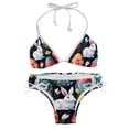 thumbnail image 1 of Easter Stylish Bikini Set with Detachable Sponge & Adjustable Strap, 2-Pack One-Piece Swimsuits for All Scenes, 1 of 6