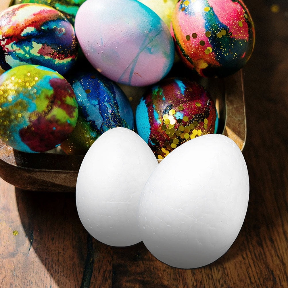Easter Styrofoam Polystyrene Eggs White Crafts Diy Craft Egg Ballsfloral Shapes Shape Flower