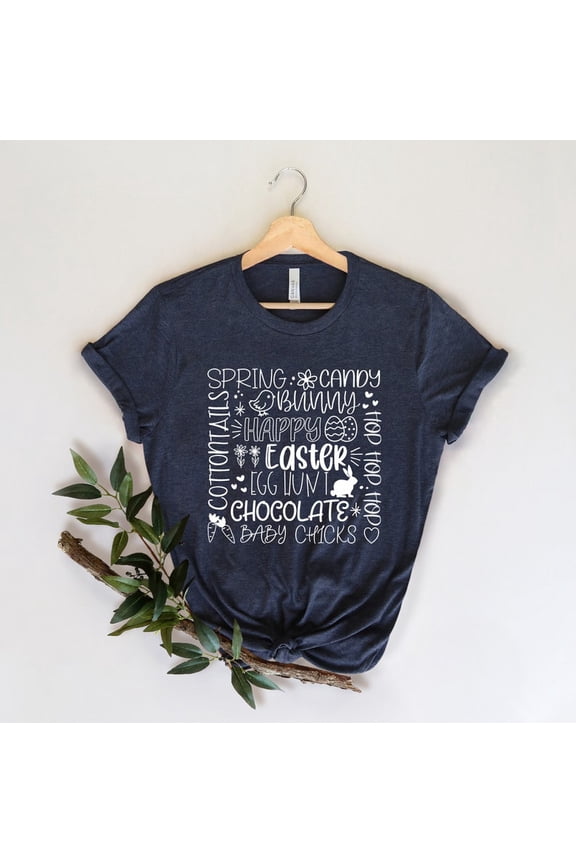 Easter Subway Art T-Shirt, Women’s Easter Bunny Shirt, Cute Easter Day Tee, Matching Easter Shirt