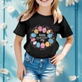 thumbnail image 1 of Easter T-Shirt Bunny Cute Short Sleeve Printed T Shirt Christian Girls Kids Girls T-Shirt 10-11, 1 of 4