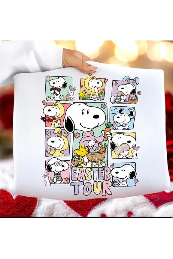 Easter T-shirt, Snoopy Easter T-shirt, Cartoon Movie Easter Shirt Design, Happy Easter Season , Easter Shirt