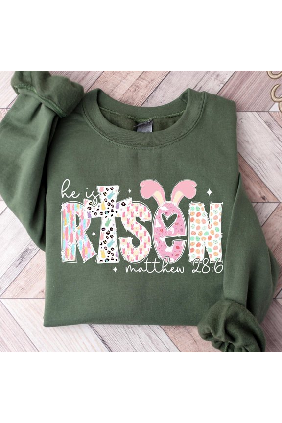 Easter TShirt He Is Risen TShirt Jesus Easter Shirt Easter TShirt For Women Cute Easter Ou