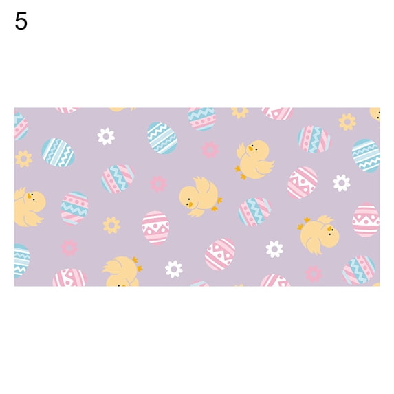 Easter Table Cover Soft-touching Cartoon PET Cute Animal Printed Tablecloth for Home Decor