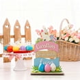thumbnail image 1 of Easter Table Decorations Bunny Tiered Tray Decor Wooden Bunny Block Signs Gifts Happy Easter Centerpiece for Tables Wood Rabbit Tabletop Signs for Kitchen Home Shelf Office DECOR, 1 of 9