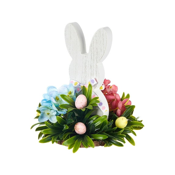 Easter Table Decorations Wooden Ornaments for Dining Room Table Easter Bunny for Spring Holiday Easter Party Decor Ornament Indoor Outdoor Garden Yard Lawn Decor