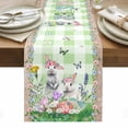 thumbnail image 1 of Easter Table Runner - 36 Inch Long, Kitchen Dining Table Runner Dresser Scarves, Spring Rabbit Botanical Flowers Eggs Plaid Farmhouse Decor for Coffee Tables Wedding Party Banquet, 1 of 8