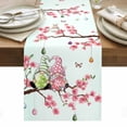 thumbnail image 1 of Easter Table Runner - 60 Inch Long, Kitchen Dining Table Runner Dresser Scarves, Spring Gnomes Blossoms Flowers Colorful Eggs Farmhouse Decor for Coffee Tables Wedding Party Banquet, 1 of 8