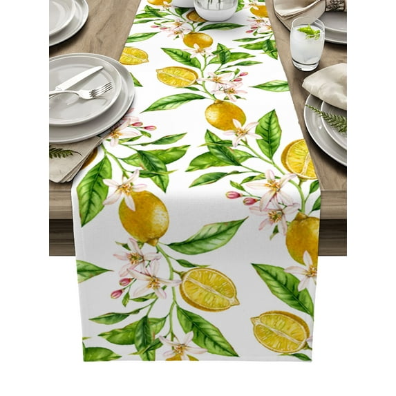 Easter Table Runner Bunny Egg Duck Flower Dining Table Runner Wedding r Anti-Stain Rectangular Table Runner For Dining r