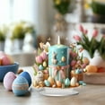 thumbnail image 1 of Easter Table Sign Decoration,2D Table Sign Spring Decorations Rabbit Tabletop Decor,Rustic Bunny Eggs Flower Table Centerpiece for Home Tiered Tray Home Party Favor Spring Indoor Decorations, 1 of 6
