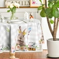 thumbnail image 1 of Easter Tablecloth 60×60 Inch Round, Colorful Spring Flower Buffalo Plaid Bunny Washable Table Cover for Party Picnic Dinner Decor, 1 of 6