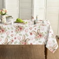 thumbnail image 1 of Easter Tablecloth 60×84 Inch Rectangular, Bunny Ear Flowers Spring Washable Table Cover for Party Picnic Dinner Decor, 1 of 1