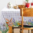 thumbnail image 1 of Easter Tablecloth 60"x84" for Rectangle Table, Waterproof Easter Decorative Table Cloth Bunny Tablecloth for Dining Room, 1 of 6