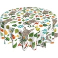 thumbnail image 1 of Easter Tablecloth Round 60 Inch Easter Eggs Table Cloth Gift Cute Bunny Easter Table Clothes Reusable Circle Table Cover for Dining Room Home Decor, 1 of 6