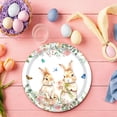 thumbnail image 1 of Easter Tableware Disposable Set Spring Bunny Flower Party Supplies, 9” Plates 20 Pack, 1 of 4
