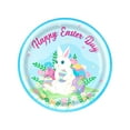 thumbnail image 1 of Easter Tableware Set Colorful Easter Bunny Disposable Dinnerware Set 10Pcs Paper Plates for Holiday Party Supplies Table Decorations, 1 of 6