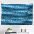 thumbnail image 1 of Easter Tapestry, Repetitive Eggs with Various Ornamental Motifs and Shapes, Fabric Wall Hanging Decor for Bedroom Living Room Dorm, 2 Sizes, Indigo Cadet Blue, by Ambesonne, 1 of 1