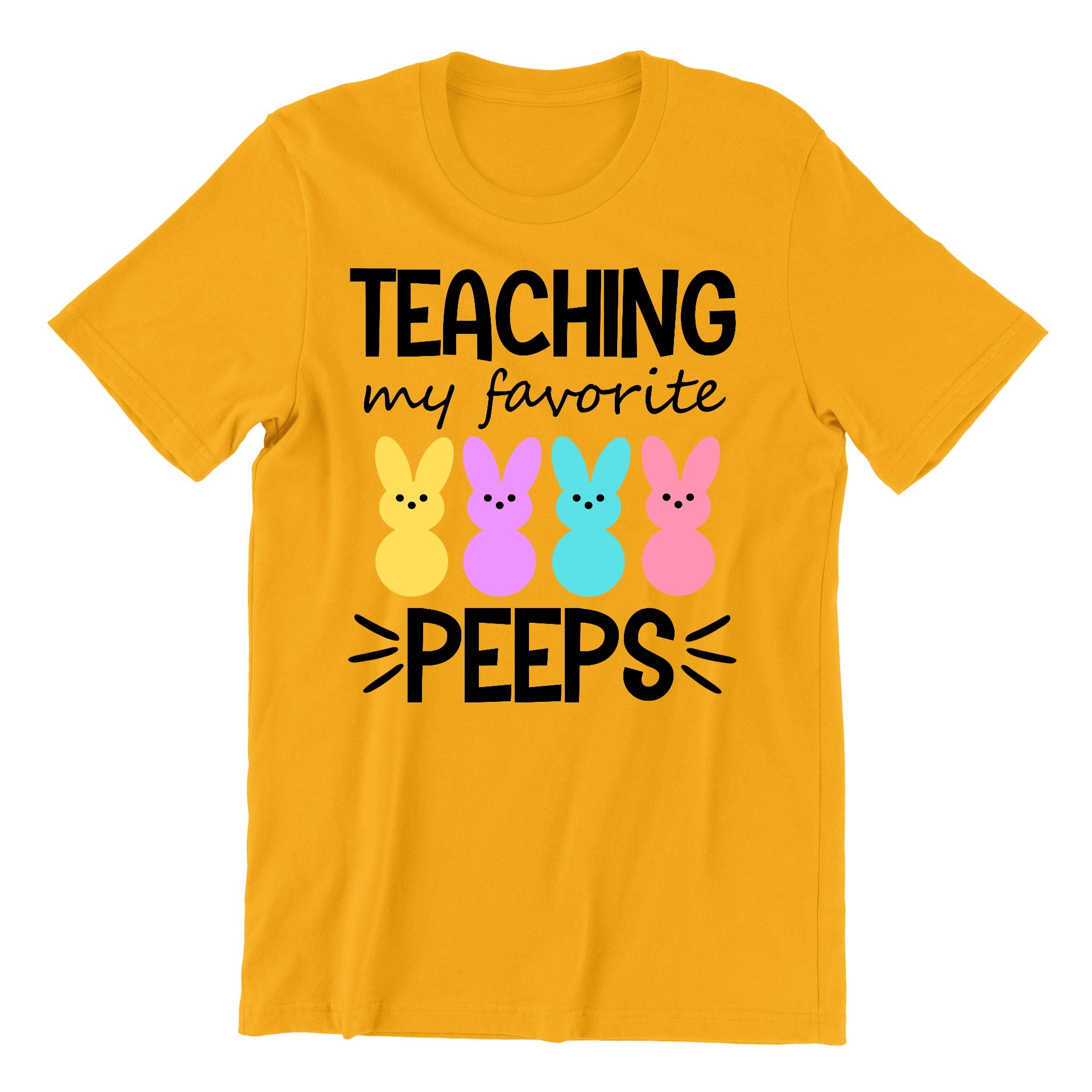 Teacher Teaching My Favorite Peeps Easter Bunny Egg Hunt T-Shirt Teacher Teaching My Favorite Peeps Easter Bunny Egg Hunt T-Shirt