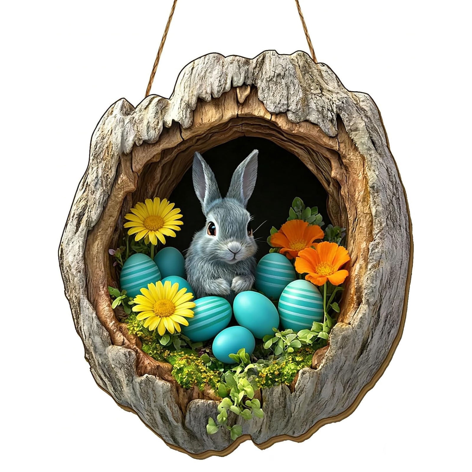 Easter Themed Acrylic Flat Hanging Ornament Cute Car and Home ...