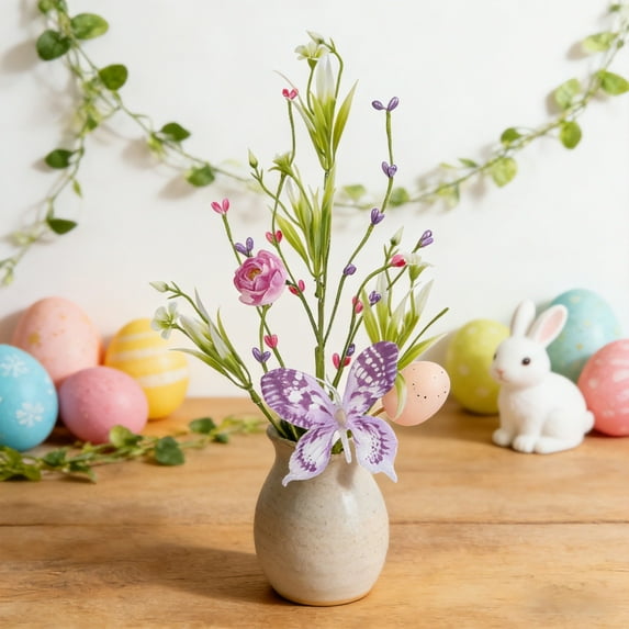 Easter-Themed Artificial Greenery Stem â DIY Decor (Multi-Style, 11.-22.04in)