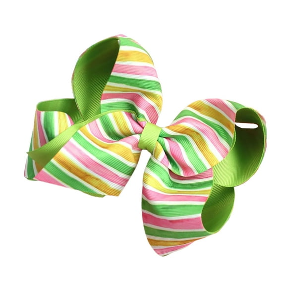 Easter Themed Colorful Bowknot Hair Clip Large Hair Barrette for Children and Women Holiday Theme Headwear Accessories