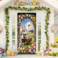 thumbnail image 1 of Easter Themed Door Cover Decor - Vibrant Polyester Fabric Hanging with Holiday Patterns for Indoor Outdoor Use Perfect for Seasonal Home Decoration and Party Setup, 1 of 6