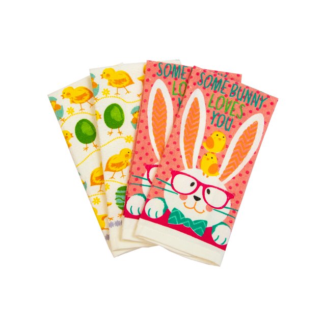 Easter Themed FourPiece Kitchen Towel Set