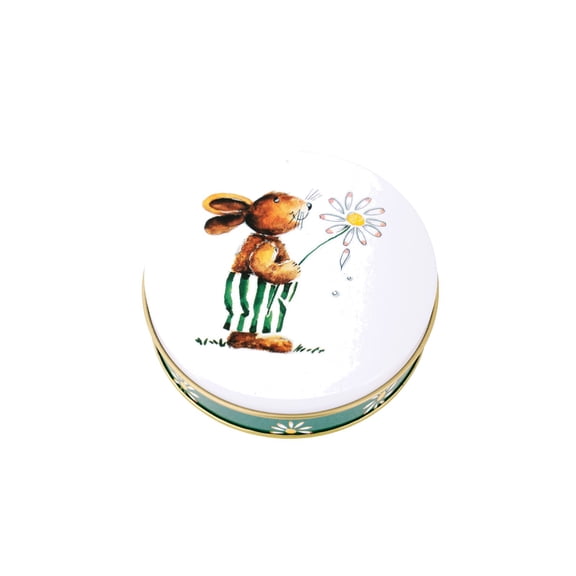 Easter Themed Metal Candy Storage Container With Decorative Handle For Holiday And Organization ,Easter Decorations ,Easter Tree Ornaments ,Gifts for Her