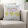 thumbnail image 1 of Easter Themed Pillow Cover 1 Ct, 15.74x15.74 Inch Square Easter Chicks Throw Pillowcase for Sofa Bedroom Chair Couch Spring Decor, Holiday Gift Home Accent Party Decoration, 1 of 7