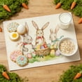 thumbnail image 1 of Easter Themed Placemats Set - Heat Resistant Table Mats for Dining Room Kitchen Decor and Holiday Party Table Setting, 1 of 6