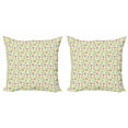 thumbnail image 1 of Ambesonne Easter Throw Pillow Cover 2 Pack, Patchwork Style Colorful, 18", Multicolor, 1 of 2