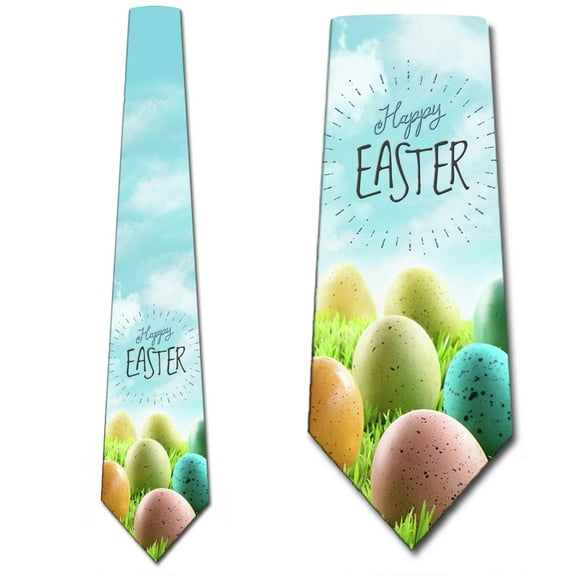 Easter Ties Mens Easter Egg Holiday Necktie by Three Rooker