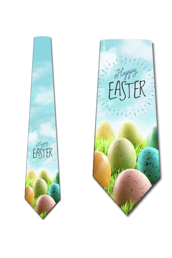 Easter Ties Mens Easter Egg Holiday Necktie by Three Rooker