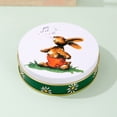 thumbnail image 1 of Easter Tinplate Candy Box Spring Bunny Flower Printing Snack Box Sturdy Round Cookie Jar Green White Gift Chocolate Storage Organizer Party Favors for Kids Easter Treats(B), 1 of 2