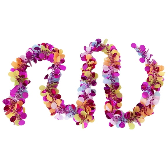 Easter Tinsel Garland with Colorful Decorations, Metallic Hanging Garlands for Party Decorations, Spring Glitter Twist Garlands for Easter Holiday Door Tree Window Outdoor Decor(Mixcolor1,78.7x3")