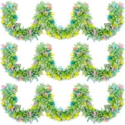 Easter Tinsel Garland PET Hanging Party Accessory Streamers Decorations for Indoor Outdoor Party Supplies, 6.56ft, 3 Pack