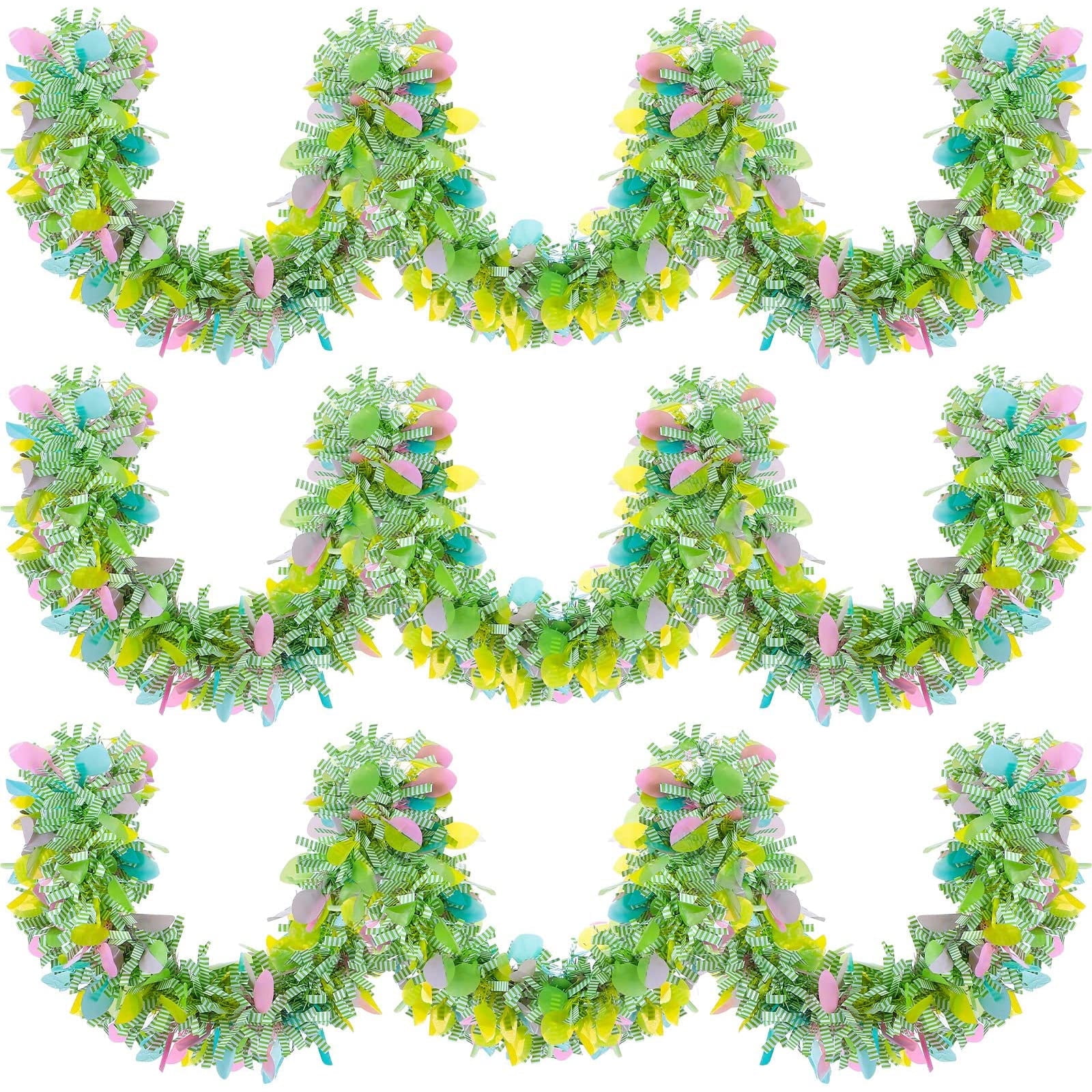Walmart Easter Tinsel Garland PET, Indoor Outdoor Party Decorations, 6 ...