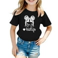 thumbnail image 1 of Easter Tops For Girls Cute Graphic Print Round Neck Short Sleeve Tee Toddler Kids Summer Casual T Shirt Leisure Outdoor Wear Versatile T-shirts Summer Tops, 1 of 4