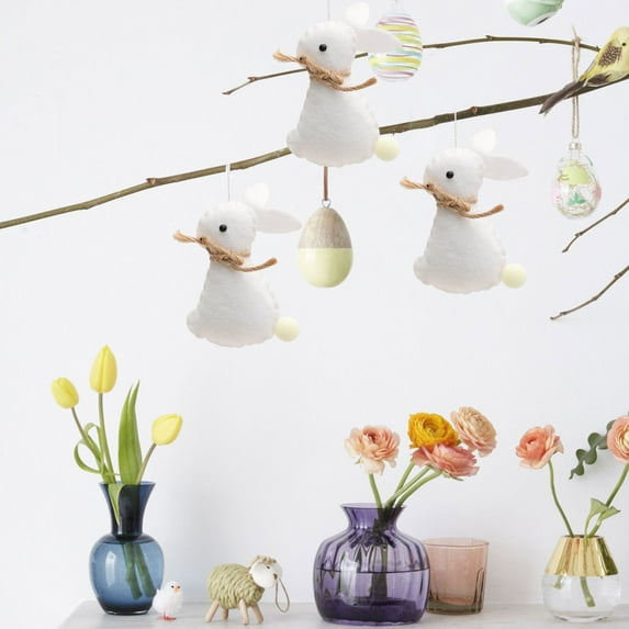 Easter Toys Easter Bunny Doll Easter Cloth Cute Bunny Doll Decoration Ornament 2PC Easter Ornaments Bunny Decor