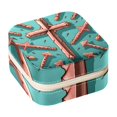 thumbnail image 1 of Easter Travel Portable Square Jewelry Box Organizer for Rings, Earrings, Necklaces, Bracelets, etc. for Girls and Women, 1 of 6