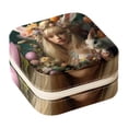 thumbnail image 1 of Easter Travel Portable Square Jewelry Display Case: Storage Solution for Rings, Earrings, Necklaces, Bracelets, and More! Ideal for Girls and Women: Jewelry Stand, Display, and Box in One, 1 of 6