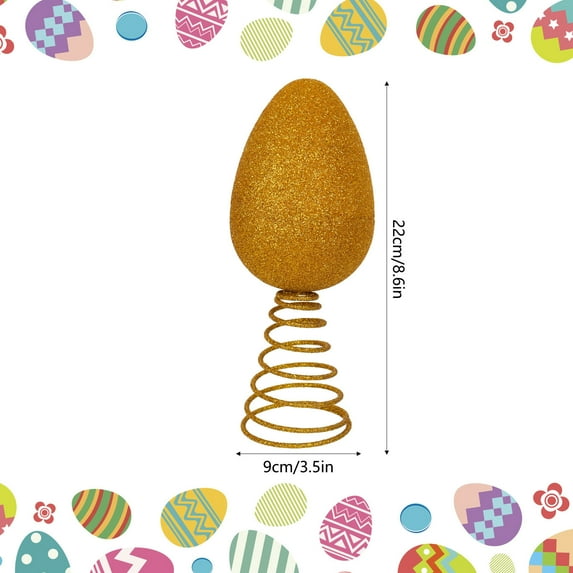Easter Tree Decoration Christmas Tree Decoration Large Easter Decorations Egg Ornaments Cute Colored Egg Picks Ornaments for Tree Topper Home Office Spring Party Vase Decor